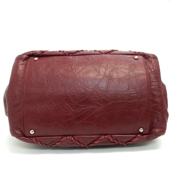 Chanel Red Stitch Leather Bag - Picture 8 of 13